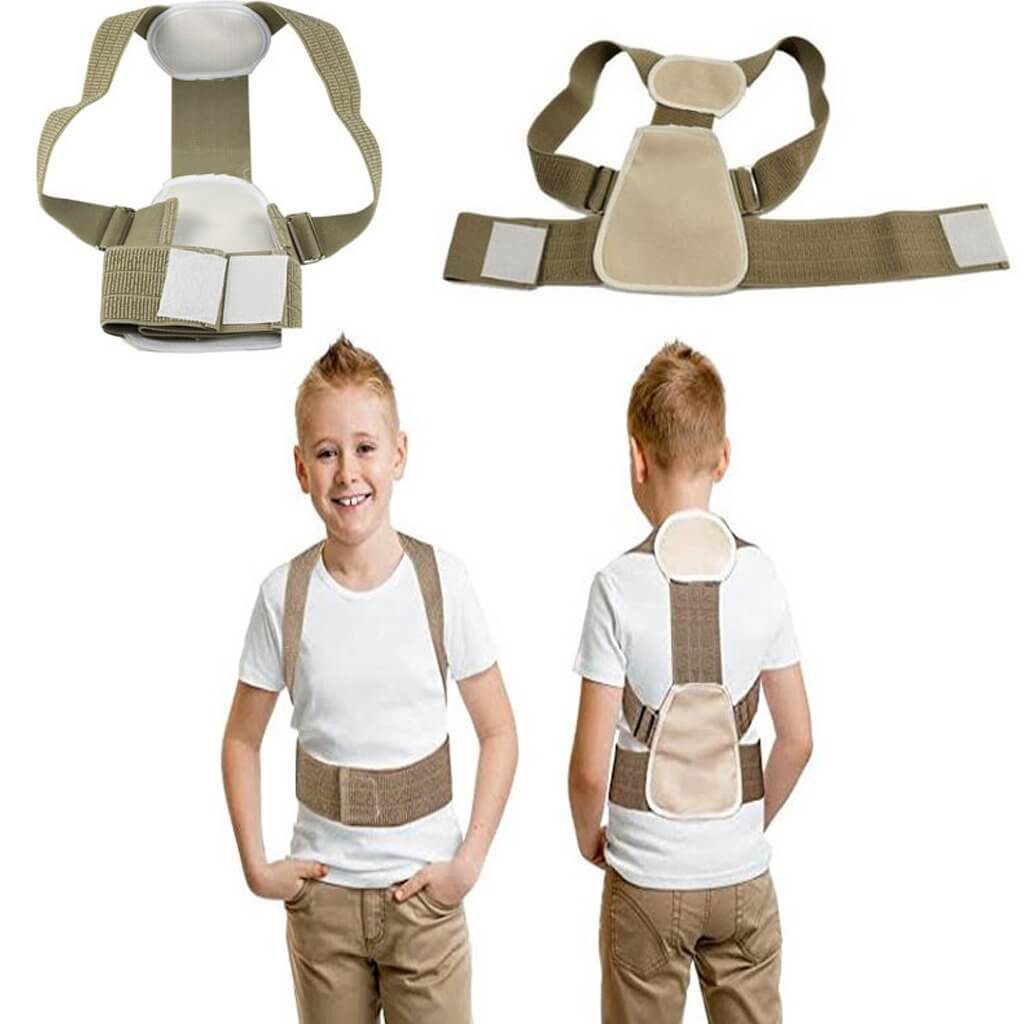 Förstärkt hållningsväst ryggstöd bättre hållning rundade axlar