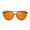 Retro solglasögon svart orange glas