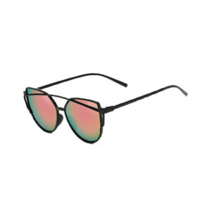 Retro Solglasögon Svart Rosa Glas
