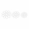 Väggdekoration 12-pack blommor 3d vit väggdekal väggdekor