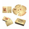 24k Guld Kortlek - Guldpläterade Spelkort för Poker