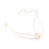 Trendigt halsband choker minimalistic casual rep vit/guld
