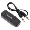Aux Bluetooth Audio Reciever Stereo Adapter För Trådlös Musik - Svart