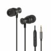Magnetiska Super Bass In-ear Hörlurar  Kontroll (svart)