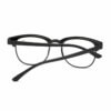 Svarta clubmaster läsglasögon med styrka glasögon