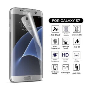 Samsung galaxy s7 heltackande skarmskydd plast