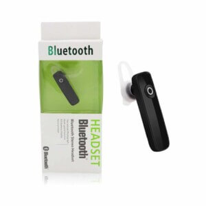 Smart svart trådlös bluetooth mini headset handsfree för bilkörning eller kontoret