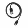Svart USB-C Laddkabel 1m Quick Charge QC för Samsung Galaxy Kabel Type-C