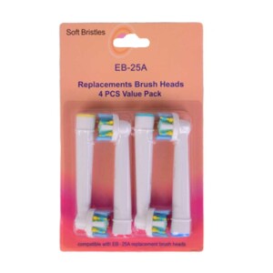 4 pack oral b eb 25a floss action kompatibla tandborsthuvud 2