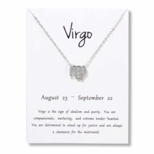 Gåvohalsband Stjärntecken Jungfrun Virgo Halsband