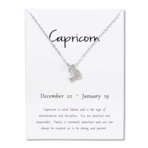 Gåvohalsband Stjärntecken Stenbocken Capricorn Halsband