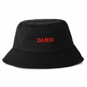 Svart Fiskehatt Bucket Hat Mössa Hatt Kendrick Damn