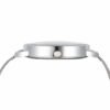 Klassisk elegant klocka tunnt mesh armband stål silver