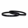 Svart Live Fit Armband Fitness Träning Dedikation Team Lvft