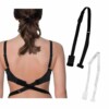 2 pack bh forlangare justerbar elastisk flexibel for urringning klanning oppen rygg svart vit 5