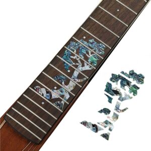 Dekor for gitarr gitarrhals greppbrada klistermarken dekoration inlagg fretboard elgitarr akustisk gitarr stickers 2