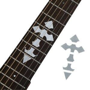 Dekor for gitarr gitarrhals greppbrada klistermarken dekoration inlagg fretboard elgitarr akustisk gitarr stickers 5
