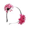 Hårband med rosa blommor håraccessoar diadem hårblomma