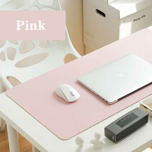 Rosa skrivbordsunderlägg - stor rosa musmatta för skrivbordet