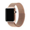 Roseguld guld klockarmband for apple watch 1 2 3 magnetiskt mesh milanese metall magnetlas rostfritt guldigt