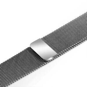 Silver klockarmband for apple watch 1 2 3 magnetiskt mesh milanese metall magnetlas rostfritt silvrigt 2