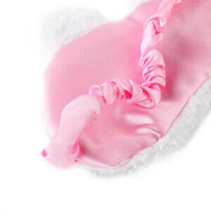 Skon rosa ogonmask enhorning unicorn mjuk gullig lurvig 3d foam sovmask ogonmask for flygresor resor flyg somn