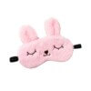 Skon rosa ogonmask kanin bunny mjuk gullig lurvig 3d foam sovmask ogonmask for flygresor resor flyg somn