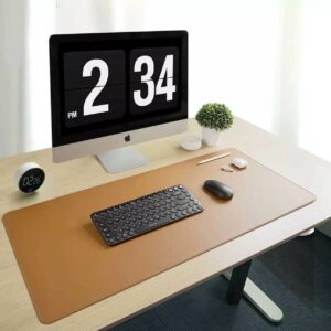 Skrivbordsunderlagg-pu-skinn-lader-for-skrivbord-arbetsplats-brun-2