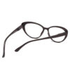 Spetsiga svarta cat eye läsglasögon styrka +1. 0 glasögon