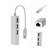 Usb-c nätverksadapter rj45 hubb nätverksanslutning över usb