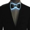 Vit lysande led fluga för fest party nyår bow tie