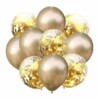 10-pack Ballonger Guld Metallic Konfettiballonger Födelsedag