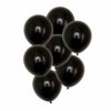 100-pack Svarta Ballonger 26cm Latex Fest Födelsedag