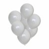 100-pack Vita Ballonger 26cm Latex Fest Födelsedag