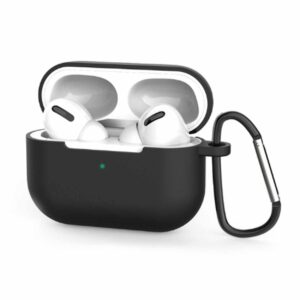 Svart Apple Airpods Pro Fodral Stötsäkert Skyddsfodral Silikon
