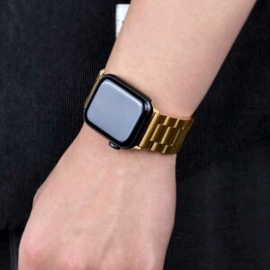 Guld klockarmband for apple watch 1 2 3 4 5 stainless metall rostfritt 3