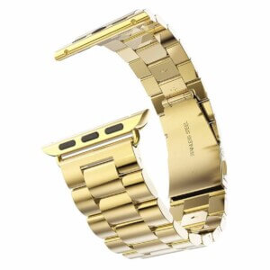 Guld klockarmband for apple watch 1 2 3 4 5 stainless metall rostfritt 7