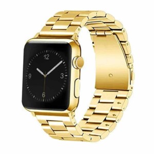 Guld klockarmband for apple watch 1 2 3 4 5 stainless metall rostfritt 8