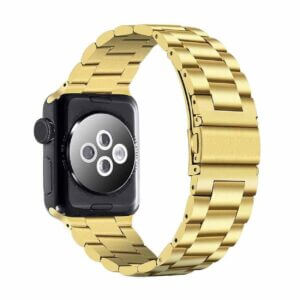 Guld klockarmband for apple watch 1 2 3 4 5 stainless metall rostfritt 9