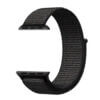 Klockarmband for apple watch 1 2 3 4 5 nylonarmband tyg kardborreband velcro sport loop svart 3