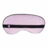 Mjuk rosa sovmask ögonmask i silke flyg resor good night