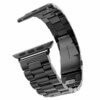 Svart klockarmband for apple watch 1 2 3 4 5 stainless metall rostfritt 4