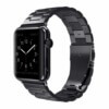 Svart klockarmband for apple watch 1 2 3 4 5 stainless metall rostfritt 6