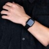 Svart klockarmband for apple watch 1 2 3 4 5 stainless metall rostfritt 9