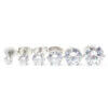Piercing orhange stud silver kristall 3 4 5 6 7 8mm for ora 3