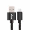 Extra Hållbar 1m Usb-c Quick Charge 3.0 Laddkabel (svart)
