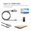 Usb type c till hdmi kabel adapter for mobil smartphone tv dator thunderbolt 2m 4