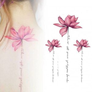 Temporara tatueringar blommor tillfallig fake fejk tatuering faketatuering gnuggis smyckestatuering till kropp armar temporary tattoo