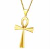Egyptiskt Kors Halsband Med Kedja Guld