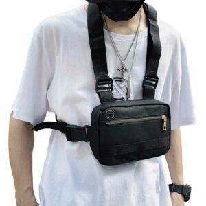 Svart tactical vast utility vest vaska streetwear mode hiphop street wear klader accessoar 2